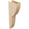 Ekena Millwork 6"W x 12"D x 36"H Thin Crestline Rough Cedar Woodgrain TimberThane Corbel, Primed Tan CORUR06X12X36CRERCPR - alternate 2